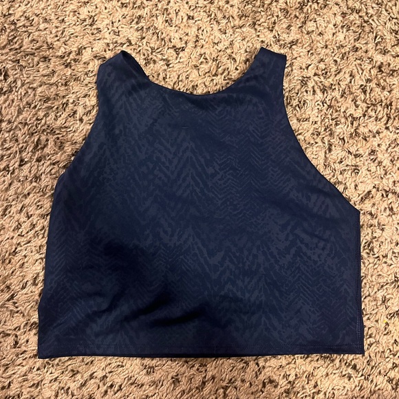 Athleta Navy Conscious Crop D/DD - Picture 1 of 3